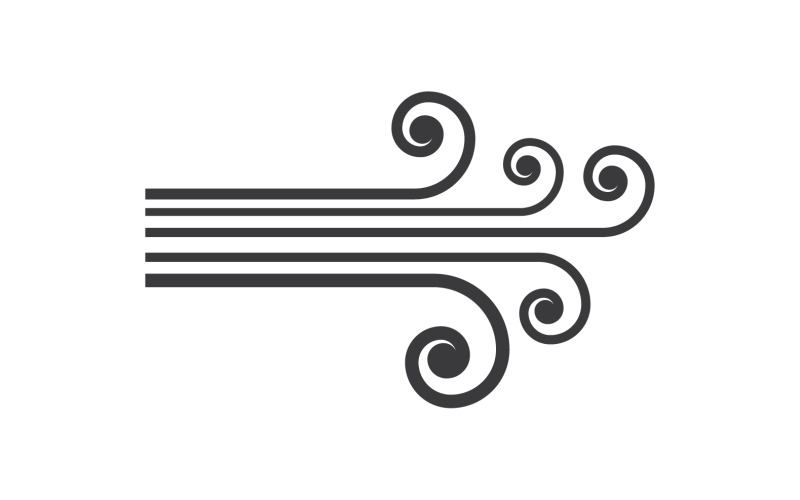 Wind Vector Design Illustration Template V5 Logo Template