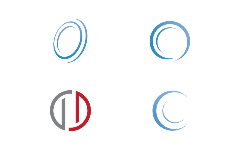 Circle logo vector and icon design V10 Logo Template