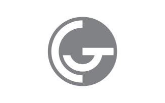 initials G logo icon Vector design template V12