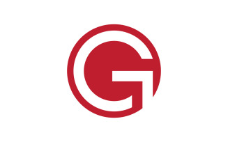 initials G logo icon Vector design template V14