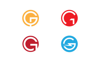 initials G logo icon Vector design template V19