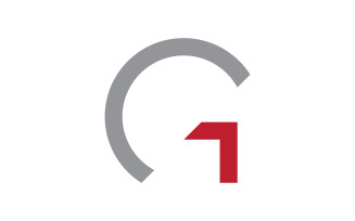 initials G logo icon Vector design template V3