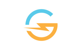 initials G logo icon Vector design template V8