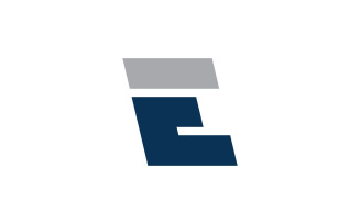 Letter E logo icon design template V1
