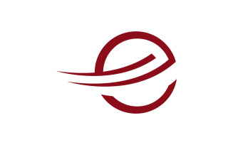 Letter E logo icon design template V5