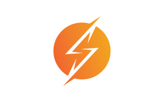 Lightning Flash logo Template vector icon V11