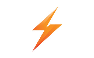 Lightning Flash logo Template vector icon V1