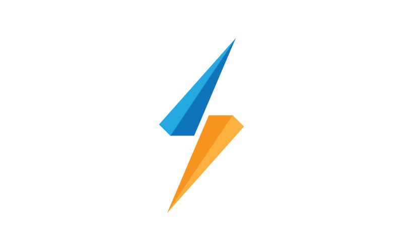 Lightning Flash logo Template vector icon V3 Logo Template