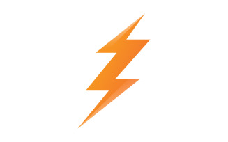 Lightning Flash logo Template vector icon V7