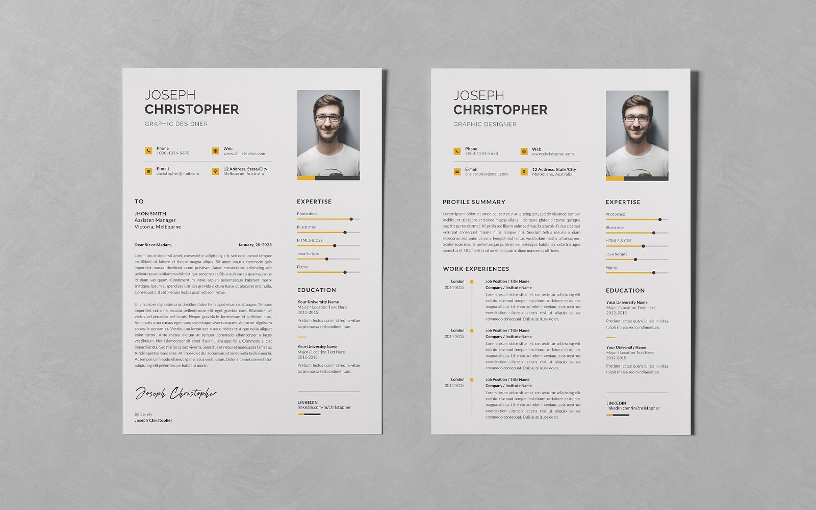 Kit Graphique #294836 Resume Business Divers Modles Web - Logo template Preview