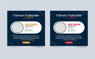 Customer Service Rating Template Vector
