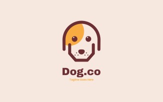 Dog Simple Mascot Logo Template