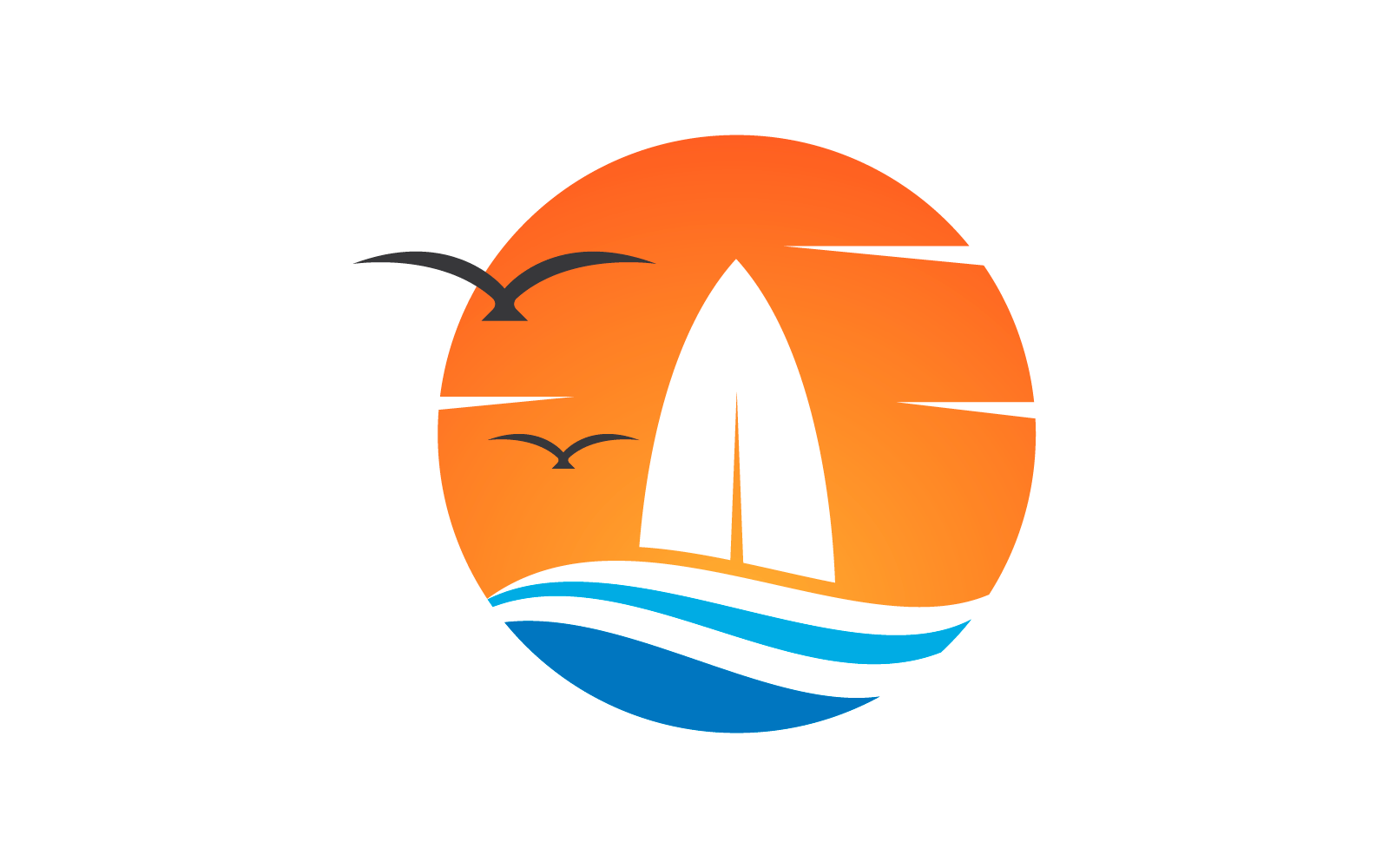 Дошки для серфінгу логотип вектор плоский дизайн