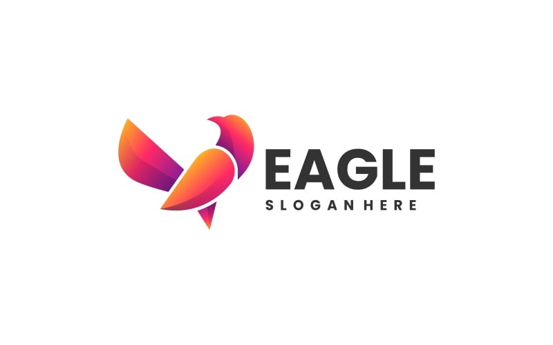Eagle Gradient Logo Design 6 Logo Template