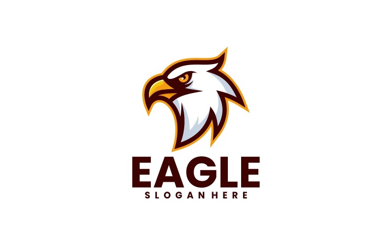 Eagle Simple Mascot Logo 1 Logo Template