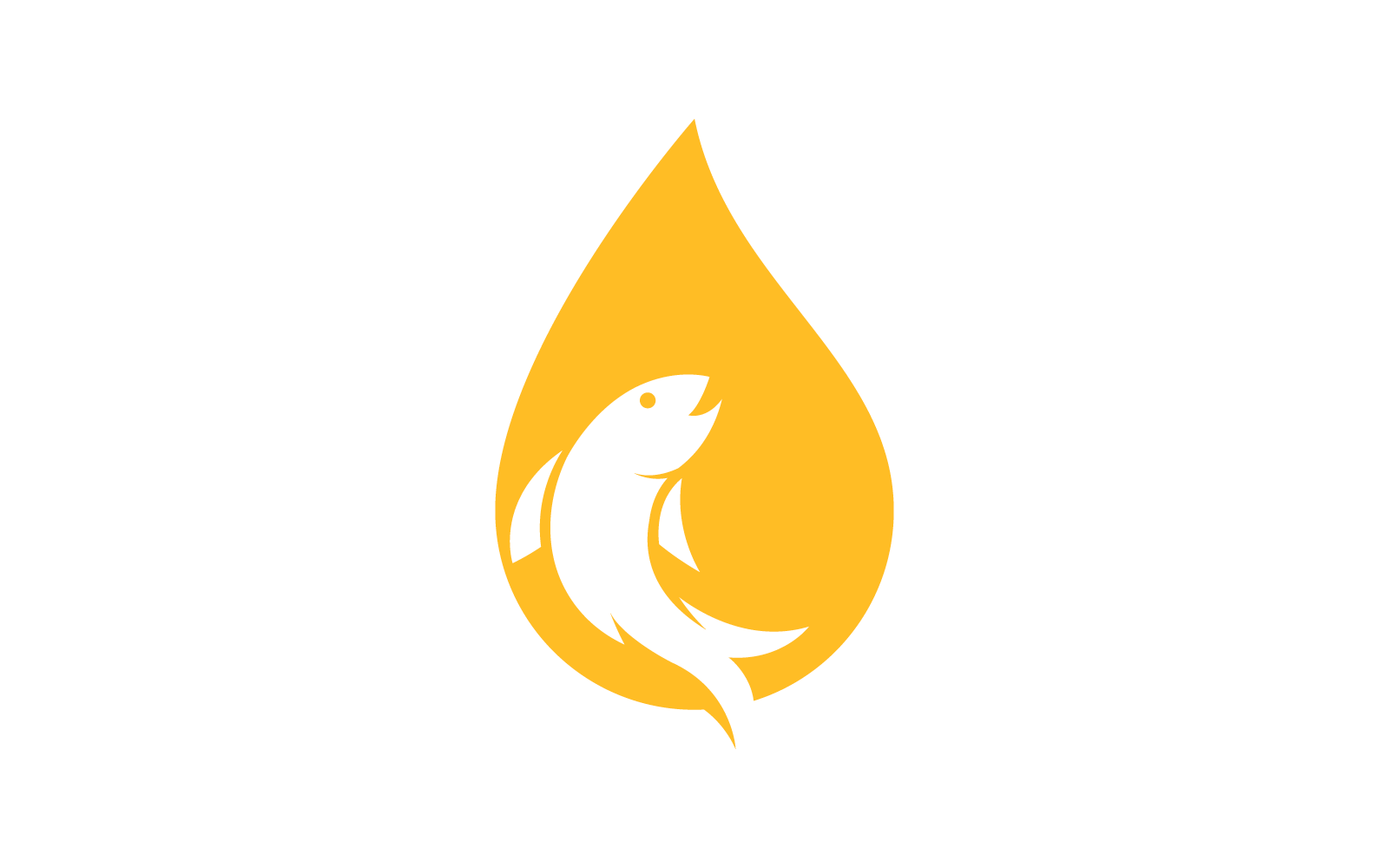 Fischöl-Logo-Vektor-Illustrationsvorlage