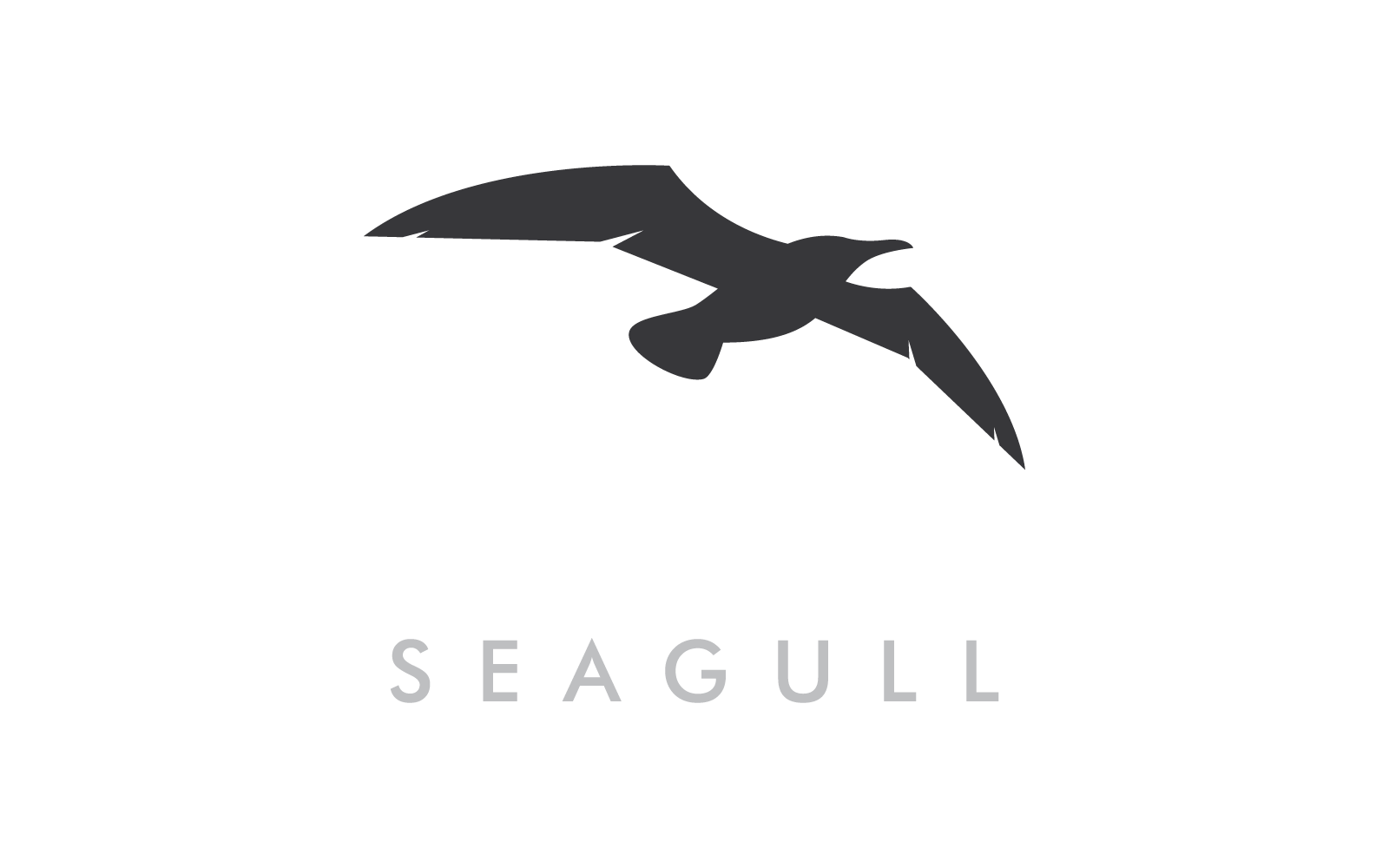 Gaviota pájaro ilustración logo vector diseño eps 10