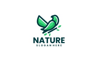Nature Bird Simple Mascot Logo
