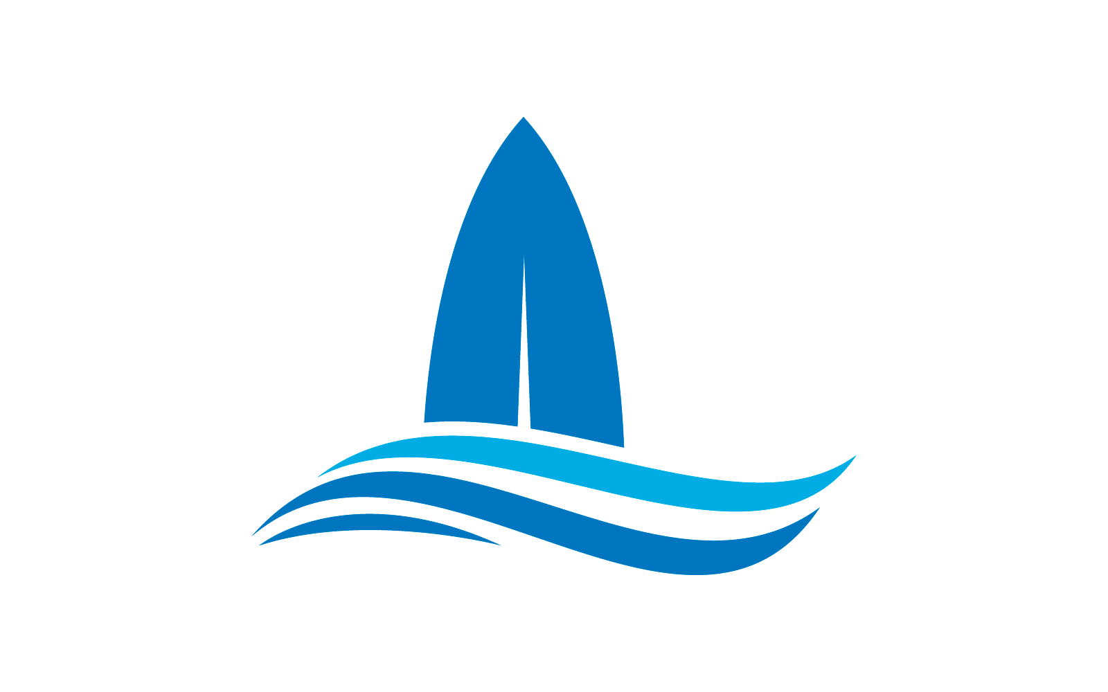 Planche de surf logo vector design plat eps 10