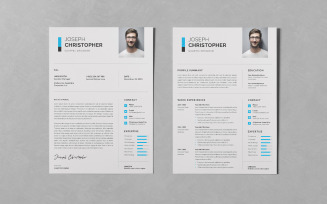 Resume/CV PSD Design Templates Vol 104