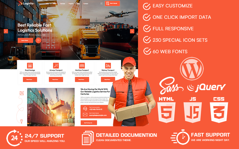 Template #294919 Delivery Industrial Webdesign Template - Logo template Preview