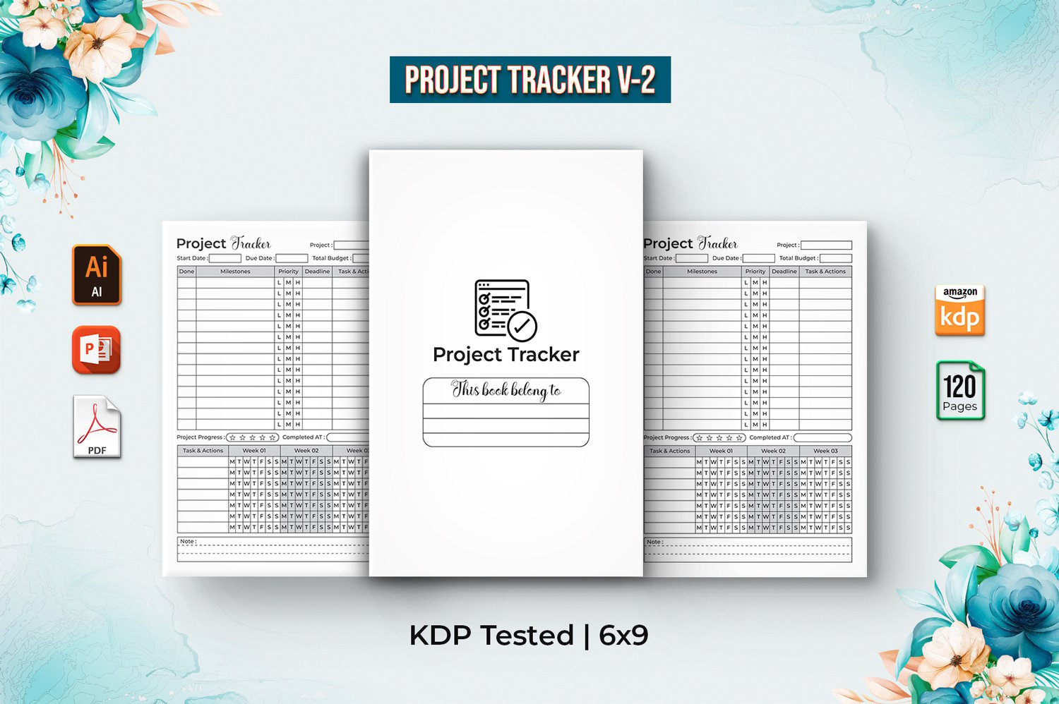 Template #294937 Planner Kdp Webdesign Template - Logo template Preview