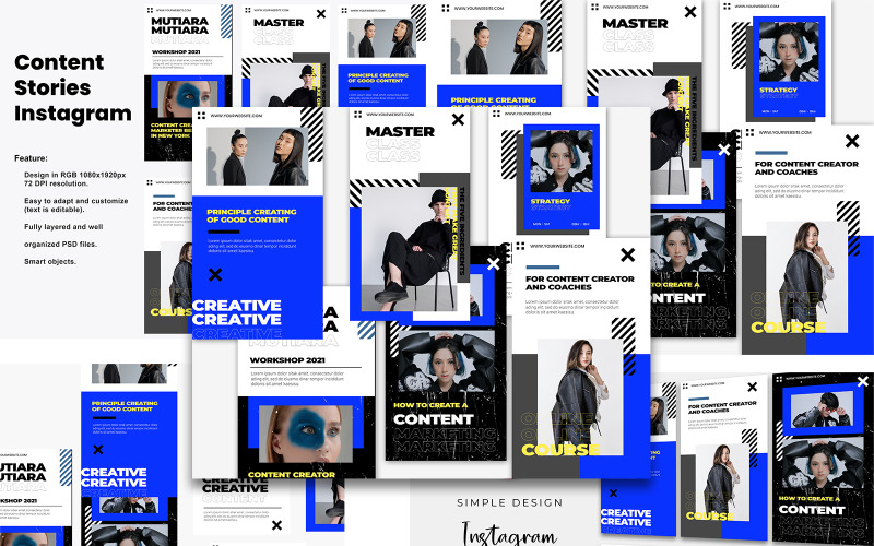 Crerative Agency Content Stories Instagram Template Social Media