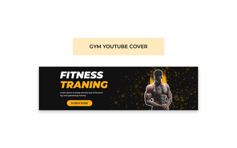 Fitness Gym YouTube Cover Photo Social Media