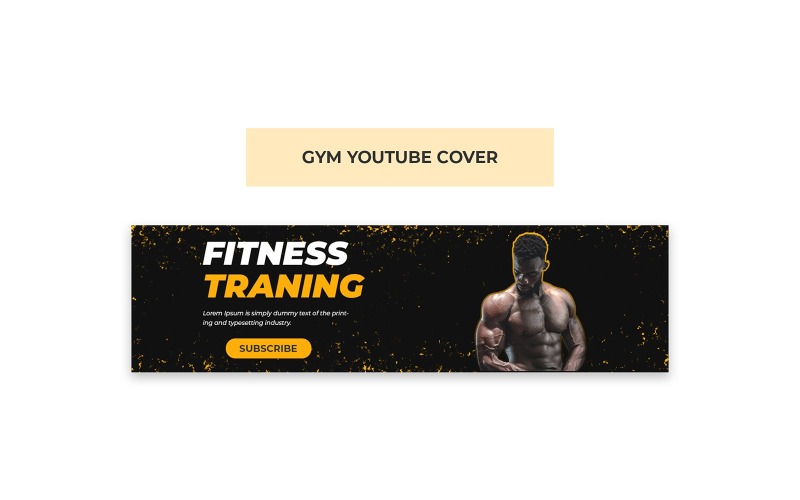 Gym YouTube Cover Photo Design Social Media