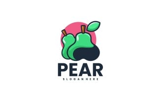 Pear Simple Mascot Logo Design