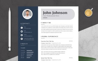 Simple Resume Template with Print