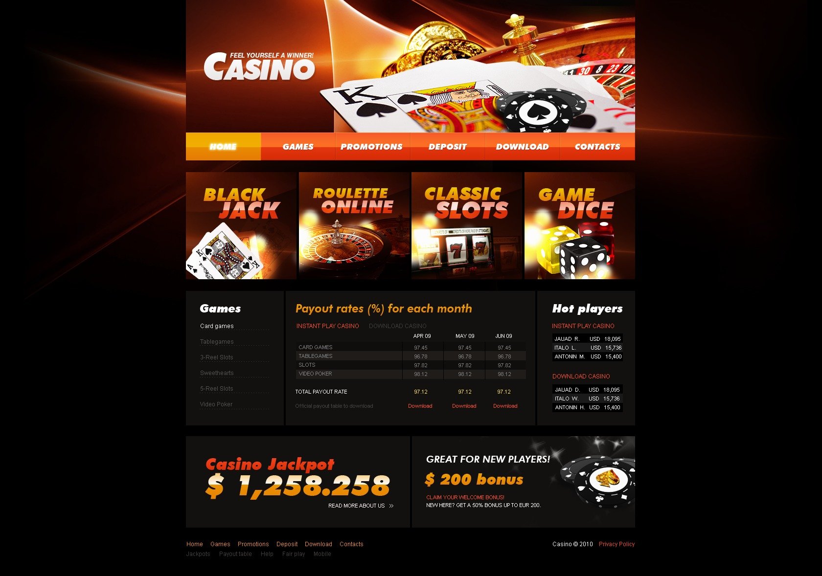 Online Casino Website