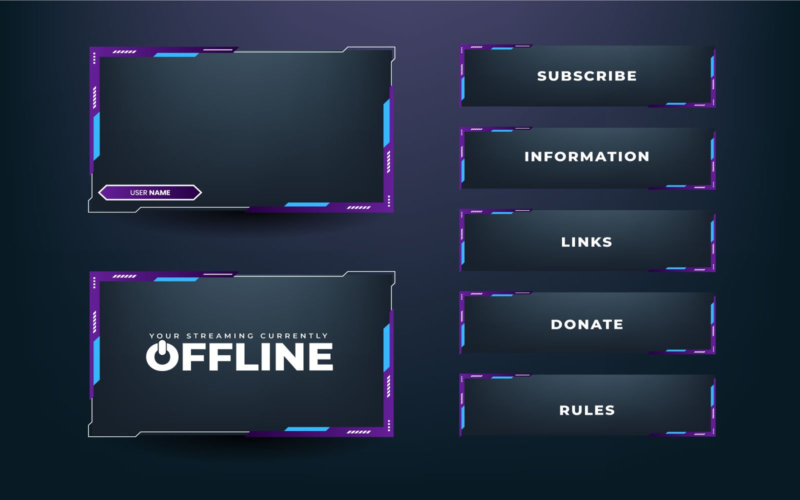 Template #295067 Stream Overlay Webdesign Template - Logo template Preview