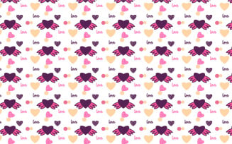 Abstract Love Pattern Background Vector