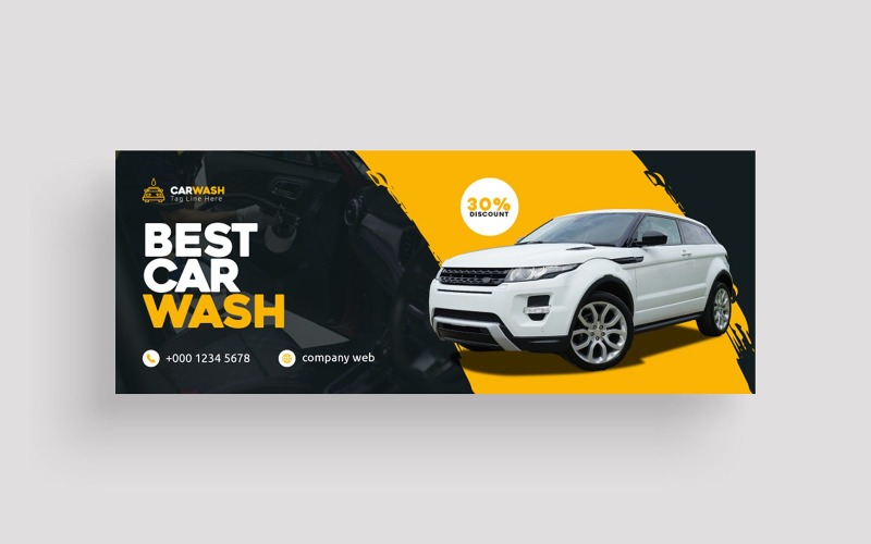 Car Wash Cover Photo Design Social Media