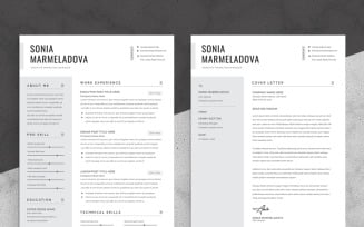 Creative Resume Template with Print