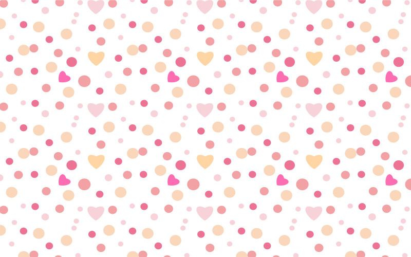 Dot Pattern Background with Love Shape
