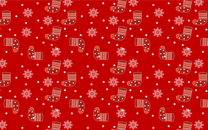 Endless Christmas Pattern Design Vector