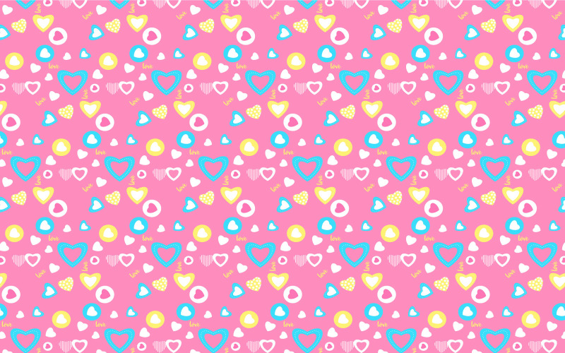 Endless Love Pattern Decoration Vector