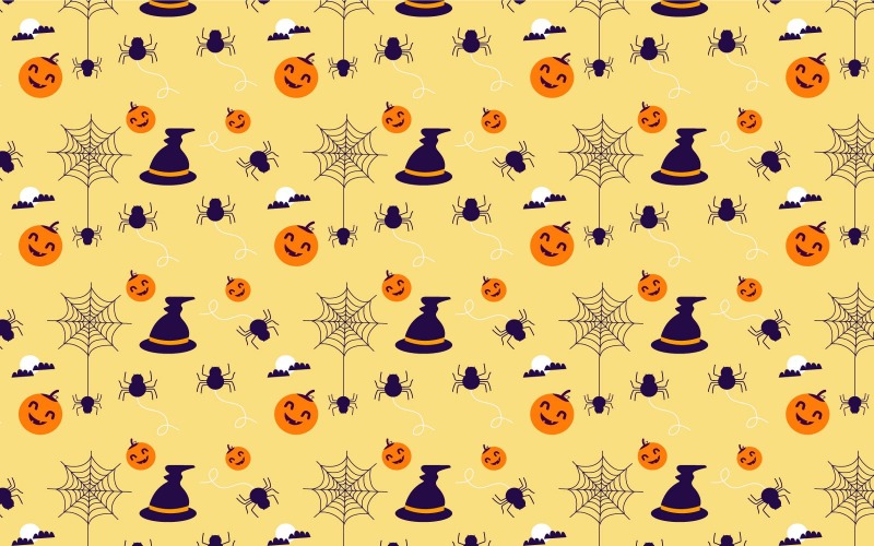 Halloween Pattern Background Vector