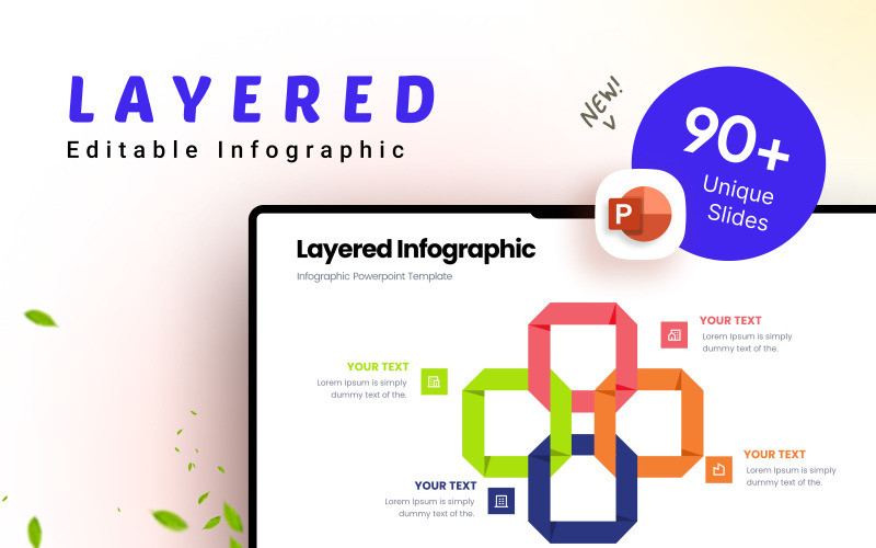 Layered Business Infographic Presentation Template PowerPoint Template