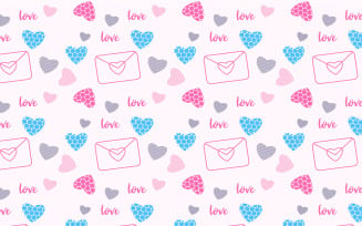 Love Endless Pattern Decoration Vector