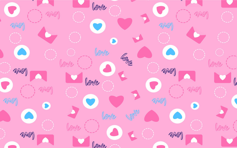 Love Pattern Background Texture Vector