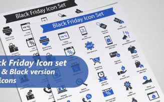 Black Friday Icon Set Template