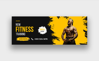 Fitness Gym Facebook Cover Photo