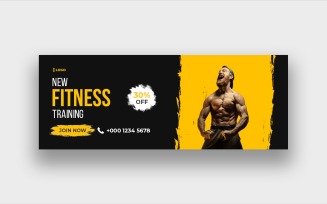 Gym Fitness Facebook Cover Photo