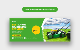 Lawn Mowing Social Media Cover Photo