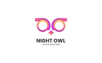 Night Owl Gradient Logo Style 1