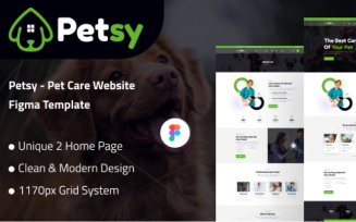 Petsy - Pet shop Pet Care UI template
