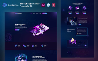 Desksolution -IT Solutions Service Elementor Template Kit